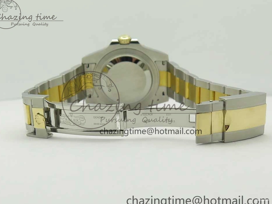 Edition GMT-Master II (Correct 1:1 Best 904L Hand Noob A3187 116713 Stack) LN YG Wrapped Steel Black Ceramic Thick 0209